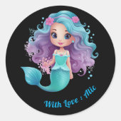 Niedliche Kinderbezeichnung Runder Aufkleber (Vorderseite)