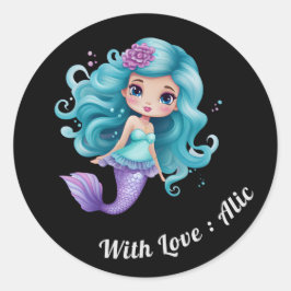 Niedliche Kinderbezeichnung Runder Aufkleber