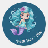 Niedliche Kinderbezeichnung Runder Aufkleber (Vorderseite)