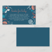 Niedliche Kinderbücher unter dem Meer Begleitkarte (Vorne/Hinten)