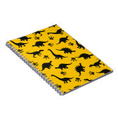 Niedliche Kinderdinosaurier-Muster Farbige Dinosau Notizblock (Rechte Seite)