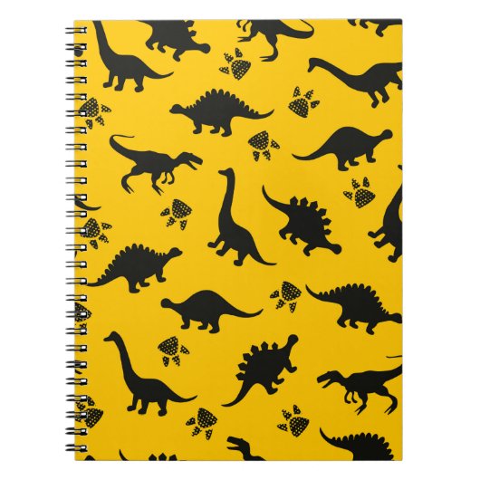 Niedliche Kinderdinosaurier-Muster Farbige Dinosau Notizblock (Vorderseite)