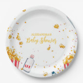 Niedliche Kinderdusche bereit für Pop Pappteller (Vorderseite)