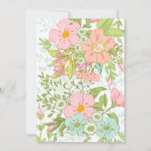 Niedliche Kinderdusche Einladung (Rückseite)