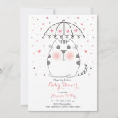 Niedliche Kinderdusche Einladung (Vorderseite)