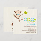 Niedliche Kinderdusche Einladung (Vorne/Hinten)