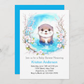 Niedliche Kinderdusche Einladung (Vorne/Hinten)