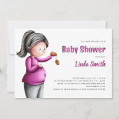 Niedliche Kinderdusche Einladung (Vorderseite)