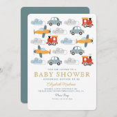 Niedliche Kinderdusche Einladung (Vorne/Hinten)