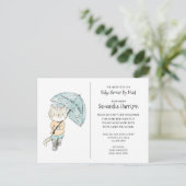 Niedliche Kinderdusche für Wasserfarben per Post Einladungspostkarte (Stehend Vorderseite)