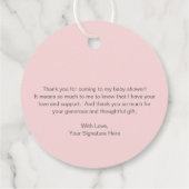 Niedliche Kinderdusche Geschenkanhänger (Rückseite)