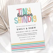 Niedliche Kinderdusche von Tiny Human Shindig Coup Einladung