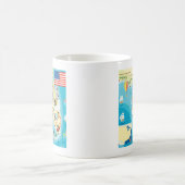 Niedliche Kinderflorida-Karte Kaffeetasse (Mittel)