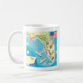 Niedliche Kinderflorida-Karte Kaffeetasse (Links)