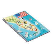 Niedliche Kinderflorida-Karte Notizblock (Rechte Seite)