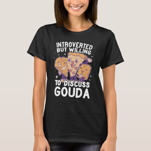 Niedliche Kinderfrauen Gouda Käse Ma T-Shirt (Vorderseite)