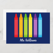 Niedliche Kindergartenkarte Crayon Card (Vorne/Hinten)