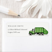 Niedliche Kindergeburtstag-Adresse für grüne Müllw (Insitu)