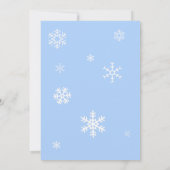 Niedliche Kinderjunge Winterbabydusche Einladung (Rückseite)