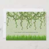 NIEDLICHE Kinderkrippe Jungle Geburtstag Einladung (Rückseite)