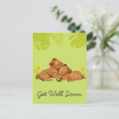 Niedliche Kinderleuchte und Ermutigung erhalten gu Postkarte (Stehend Vorderseite)