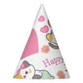 Niedliche Kindermädchen Geburtstag Partyhütchen (Links)