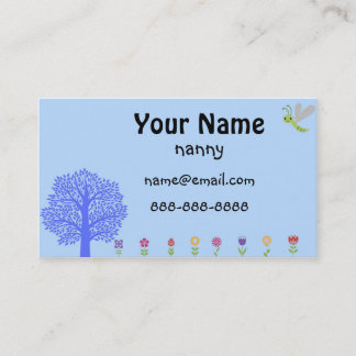 Niedliche Kindermädchen-Geschäfts-Karte Visitenkarte