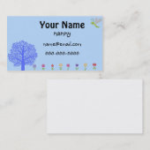 Niedliche Kindermädchen-Geschäfts-Karte Visitenkarte (Vorne/Hinten)