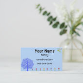 Niedliche Kindermädchen-Geschäfts-Karte Visitenkarte (Stehend Vorderseite)