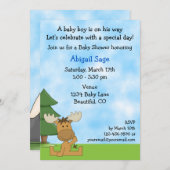 Niedliche Kindermädchen Kinderdusche Einladung (Vorne/Hinten)