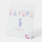 Niedliche Kindermädchen-Kinderduschfavoriten Sockelschild (Vorderseite)