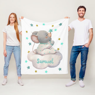 Niedliche Kindermaus Fleecedecke