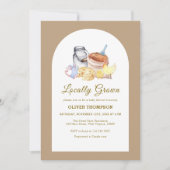 Niedliche Kindermäuse-Kinderdusche in der Landwirt Einladung (Vorderseite)