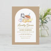 Niedliche Kindermäuse-Kinderdusche in der Landwirt Einladung (Stehend Vorderseite)