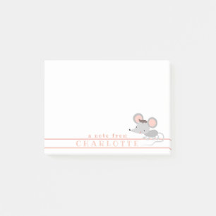 Niedliche Kindermäuse - Personalisierte Kinder Post-it Klebezettel