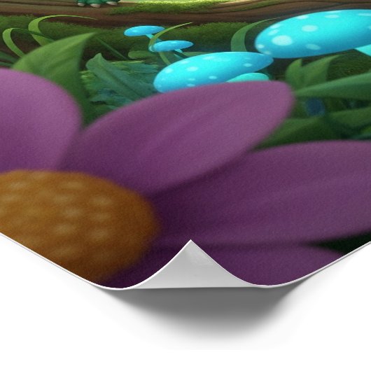 Niedliche Kindermonster Poster (Ecke)