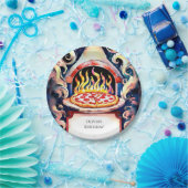 Niedliche Kinderpizza Geburtstag Pappteller (Party)