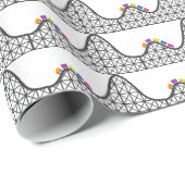 Niedliche Kinderrollen Untersetzer Muster Party Pa Geschenkpapier (Rolleneckpunkt)