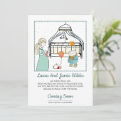 Niedliche Kinderschwangerschaft Ankündigung (Stehend Vorderseite)