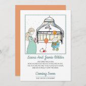 Niedliche Kinderschwangerschaft Ankündigung (Vorne/Hinten)