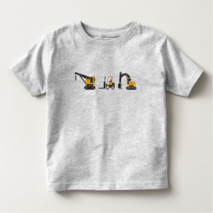 Niedliche Kinderschwere Ausrüstungs-Bau-Maschinen Kleinkind T-shirt