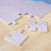 Niedliche Kindersitze auf einer Wolke und Regenbög Puzzle (Seite)