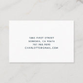 Niedliche Kinderspielkarte für Kinder mit Aquarell Visitenkarte (Rückseite)