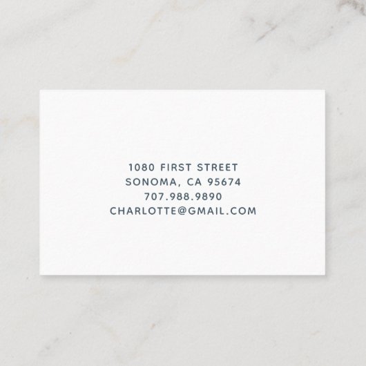 Niedliche Kinderspielkarte für Kinder mit Aquarell Visitenkarte (Rückseite)