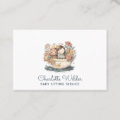 Niedliche Kinderspielkarte für Kinder mit Aquarell Visitenkarte (Vorderseite)