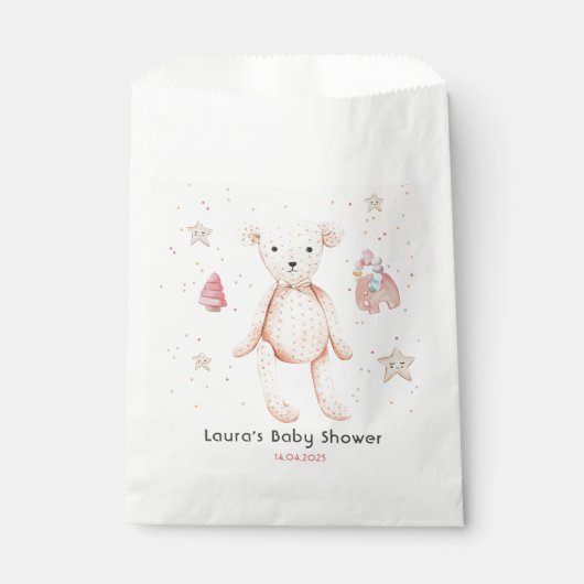 Niedliche Kinderspielzeug-Babydusche Geschenktütchen (Vorderseite)