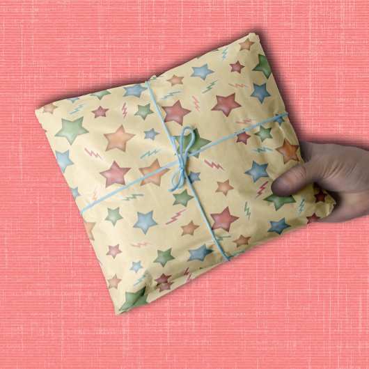 Niedliche Kinderspuren Seidenpapier