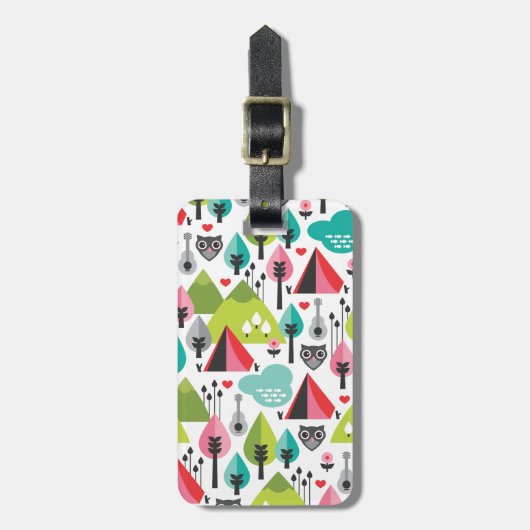 Niedliche Kinderwagen Gepäckanhänger (Vorderseite vertikal)