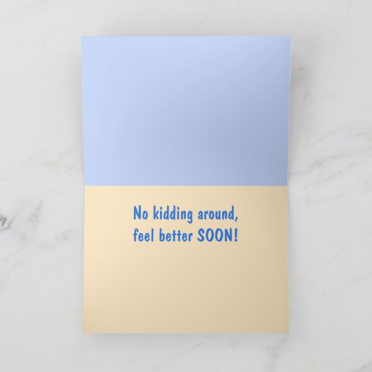 Niedliche Kinderziege wird gut Karte (Innenseite)