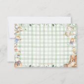 Niedliche Kinderzimmer Rhyme Greenerenery Windlerk Einladung (Rückseite)